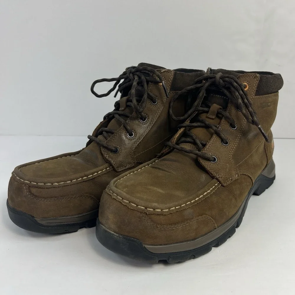 Ariat Edge LTE Work Boots Mens 11D US Brown Composite Toe Waterproof Chukka